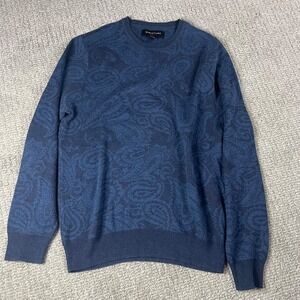 Structure SlimmFitnBlue Patterned Sweater ADULT M (0067)